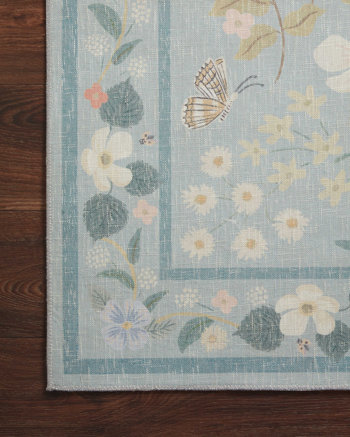 Rifle Paper Co. Rifle Paper Co. x Loloi Floral Willow Sky Area Rug